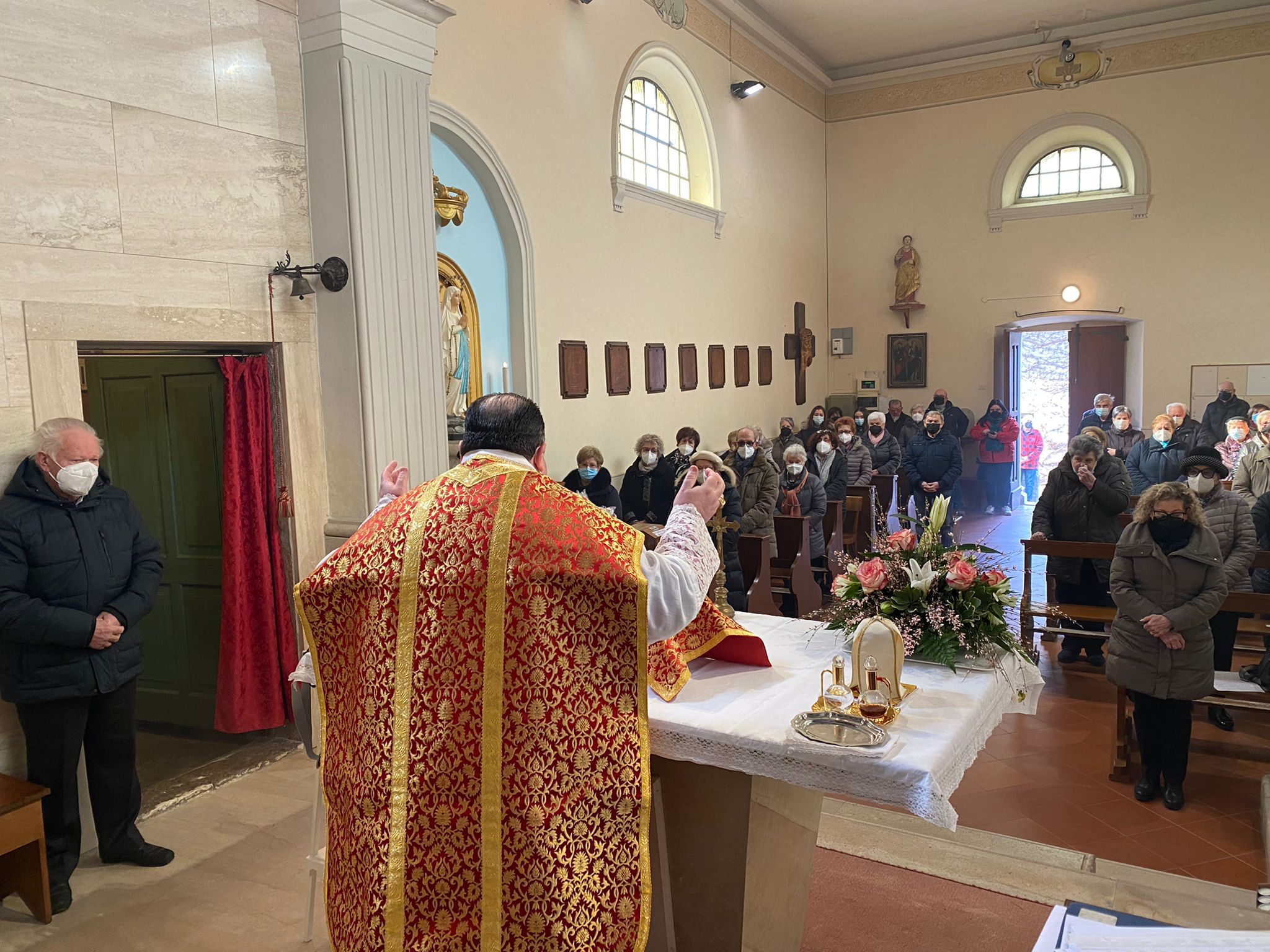 Immagine per Polazzo festeggia Sant'Agata, gremita la chiesa riaperta dopo due anni